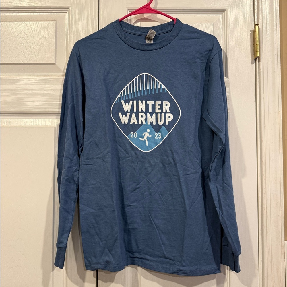 NWOT Blue Winter Warmup Long Sleeve Shirt